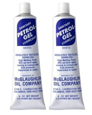 Petrol-Gel Food Grade Equipment Lubricant NSF - Premium Mineral Oil for Food Grade Grease Applications, Commercial Multipurpose - Pack of 2