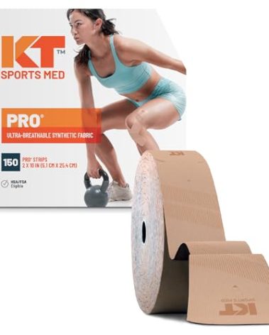 KT Tape, Sports Med, PRO 150 Strip 10", Precut, Stealth Beige