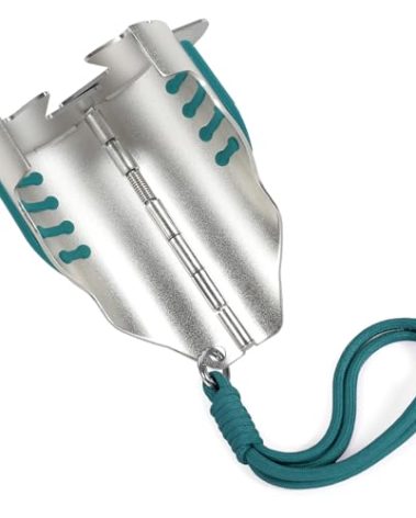 UHYGSPRO Handheld Bud Debudder Tool - Bud Stripper & Bucker | Trimmer Companion for Separating Buds from Stems, with Dark Green Non Slip Pads & Lanyard