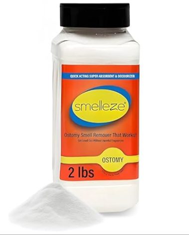 SMELLEZE Ostomy Bag Smell Removal Deodorizer: 2 lb. Granules Eliminate Embarrassing Ostomy, Colostomy, Stoma & Ileostomy Odor
