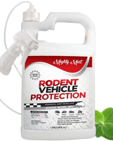 Mighty Mint Gallon (128 oz) Rodent Repellent Spray for Vehicle Engines and Interiors - Cars, Trucks, RVs, & Boats