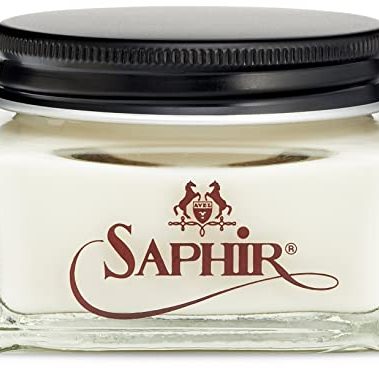 SAPHIR Medaille d'Or Pommadier Cream 75ml – Natural Cream Leather Shoe Polish, Leather Conditioner for Boots, Handbags - Neutral