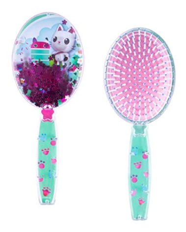 Gabby's Dollhouse Hair Brush with Magical Sparkling Stars Confetti HairBrush - Kids Ages 3+