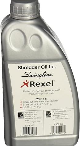 GBC Shredder Oil, For Self Oil TAA Compliant Shredders, 1 Liter (1753190)