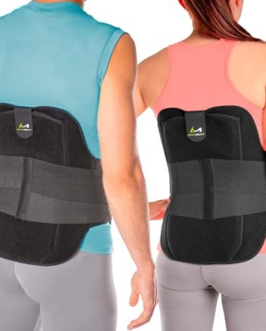 BraceAbility LSO Back Brace for Herniated, Degenerative & Bulging Disc Pain Relief, Sciatica, Spine Stenosis | Medical Lumbar Support Device for Post Surgery & Fractures with Hot/Cold Therapy (M)