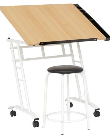 Studio Designs 13240 Craft Center, White/Maple,34" W x 23.5" D x 37.5" H