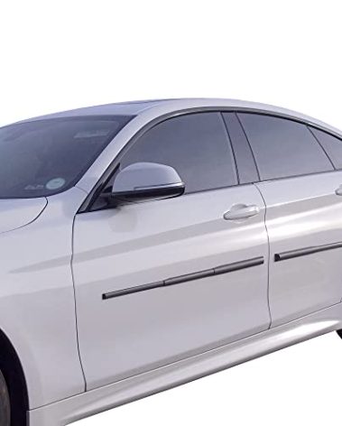 Dent Prevent Car Door Protector - Removable Magnetic Strips, Customizable Fit, Prevents Dents, Scratches & Dings, Set for 2-Door Vehicles, Matte Black