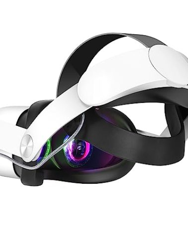 Hurra Head Strap with Battery for Oculus Quest 2, 10000mAh Fast Charging Battery Pack Extend 8H Playtime, Counter Balance Adjustable Elite Strap Replacement Accessories Enhanced Comfort Support in VR