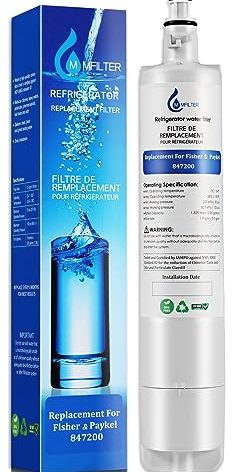 MMFILTER 847200 Water Filter Replacement for Fisher & Paykel 847200, Compatible with Fisher & Paykel Refrigerator Model Number E522 E422 E402 (1-PACK)