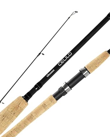 Okuma Celilo Graphite Lightweight Ultra Light Freshwater Rods, CE-S-662ULb, Black