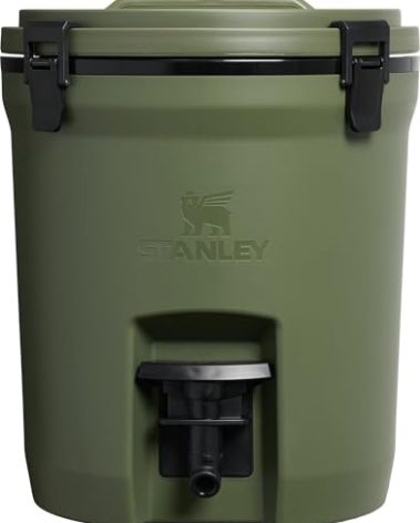 Stanley Adventure Fast Flow Water Jug 2 Gallon | Leakproof Ice Water Dispenser | Insulated Beverage Cooler | Easy Pour Spigot and Latched Foam Lid | BPA-Free | Dried Pine