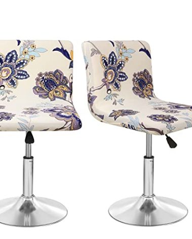 Deisy Dee Dining Room Chair Covers,Bar Stool Covers,Barstool Chair Slipcovers Pack of 2
