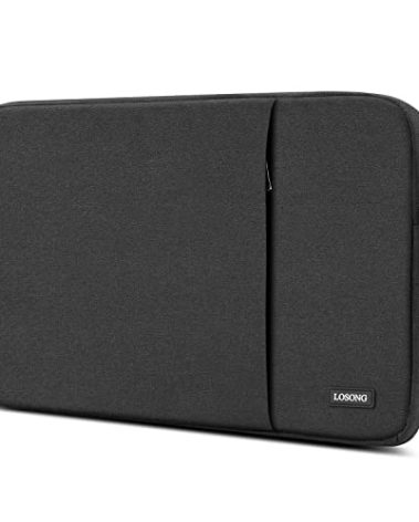 Losong Portable Monitor Case 15.6 Inch, Protective Carrying Sleeve for Most 16.1/15.6 in Monitors, Water Resistant Portable Laptop Display Bag with Accessory Pocket, Size-15.3"x9.8" Black