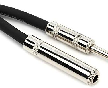 Pro Co S14QQF Speaker Extension Cable - 1/4-inch TS Female to 1/4-inch TS Male - 3 foot