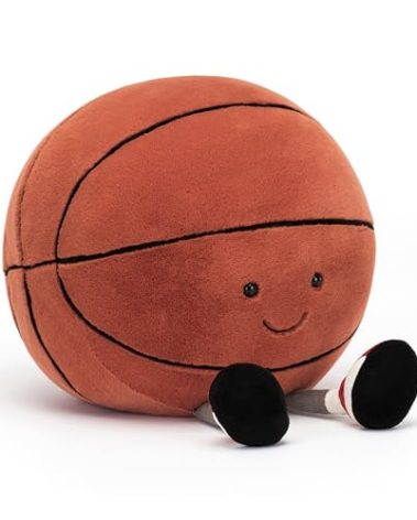 Jellycat Amuseables Basketball Stuffed Toy, 12.5 inches - Basketball Plush Gift for Sports Fans