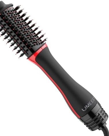 Umeely Plus 2.0 Hair Dryer Brush Blow Dryer Brush in One, 2'' Oval Brush Head Hot Air Brush Styler & Volumizer with Ionic Technology, NTC Smart Temp Control for Smooth, Frizz-Free, Shiny Hair