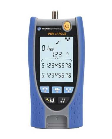TREND Networks | R158008 | VDV II Plus | Cloud Connected | Voice, Data and Video Cable Verifier | Copper Cable Tester | Advanced Wiremap & Troubleshooting Tool