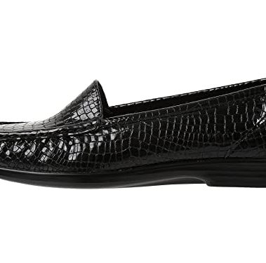 SAS® Simplify Comfort Loafers for Women – Tri-Pad® Comfort System – PU Construction - Supersoft® Black Croc 6.5 N - Narrow (AA)