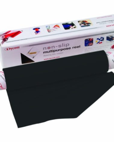 Dycem Non-Slip Material Roll for Daily Living - Black 8" x 6.5ft, Gripping Silicone Mat, Cut to Shape, Easy to Use, Versatile for Kitchen, Crafting, and More