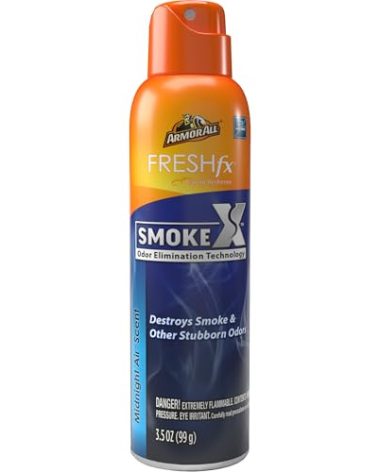 Armor All FRESH fx Smoke X Car Air Freshener, Stocking Stuffers, Midnight Air Scent (3.5 oz)