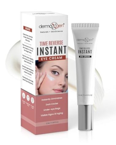 Dermaxgen Instant Eyelift Cream Time Reverse Treatment For Dark Circles, Puffy Eyes, & Wrinkles Anti Aging Serum Reduces Under Eye Bags, Wrinkles, Dark Circles, Fine Lines & Crow's Feet Instantly - 12