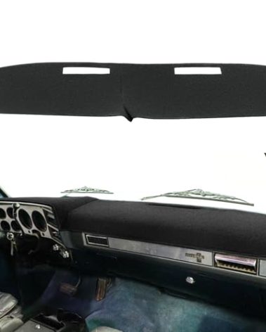AKMOTOR Dash Cover Dashboard Cover Mat Fit for 1981-1991 Chevrolet Chevy C/K/R/V Series Blazer,GMC C/K/R/V Series Jimmy (Black)