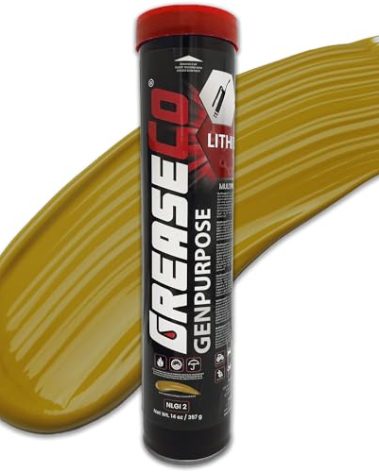 General Purpose Lithium Grease Tube | Cartridge for Grease Gun | Tractor | Trailer Axle | Farm Jack | Winch | Motorcycle | Lawn Mower | Door Tracks | RV ATV | Amber | Single Tube | NLGI 2 | GenPurpose