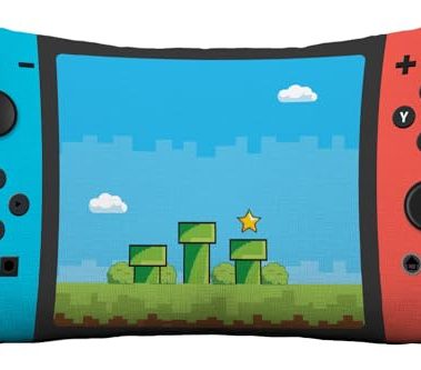 Undergo Throw Pillow Cover Gamer Video Games Controller - Decorative Game Pillow Cover 12 x 20 Inches - Gaming Room Throw Pillow Cases Decoration for Men Boyfriends