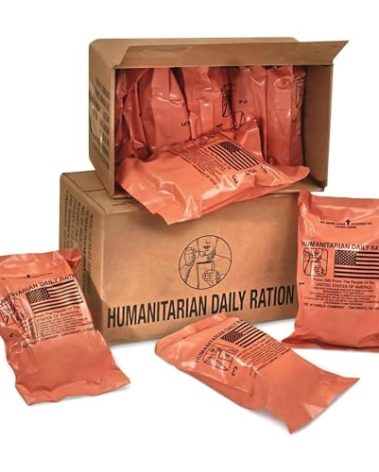 The Wornick Company MRE 1 case of HDR U.S. Military Surplus Humanitarian Meals Ready to Eat, FEMA 10 pack/ 20