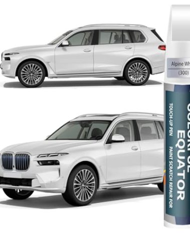Alpine White(300) Touch Up Paint for BMW, Car Paint Pen Scratch Repair Two-In-One Touch Up Paint, Premium Car Scratch Remover for Deep Scratches