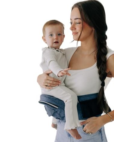 Tushbaby The Original Premium Quality Hip Seat Carrier – Safety-Certified Baby & Toddler Carrier with Secure Safety Buckles, No-Flimsy-Foam Design, Storage Pockets & Nursing Pillow. 0–3 yrs