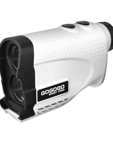 Gogogo Sport Vpro GS24 Golf & Hunting Laser Rangefinder, 7X Magnification, 1200 Yard Distance Measuring Range Finder with High-Precision Flag Pole Locking Vibration Function Slope Mode Continuous Scan