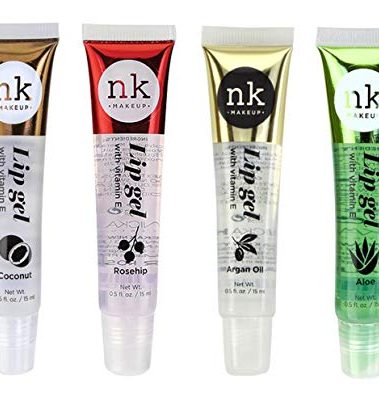 4 Pack Nicka K Lip Gel (COCONUT, ROSEHIP, ARGAN OIL, ALOE)