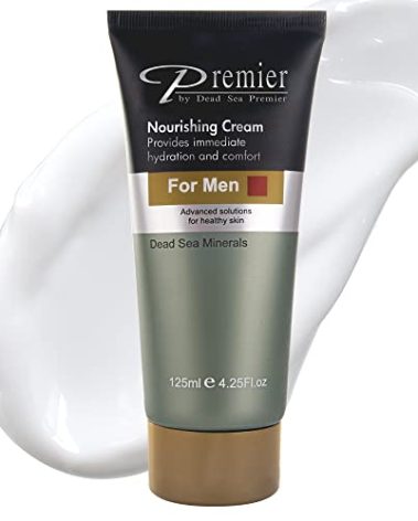 Premier Dead Sea Nourishing Cream for Men, Light and gentle face Moisturizer, Classic collection, Anti aging, face cream, Wrinkle cream, firming, Sensitive, Daily Use for younger looking skin 4.2fl.oz