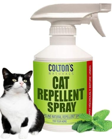Cat Repellent Outdoor Spray Indoor (32 OZ) 100% Organic & Natural Yard Furniture Repellant