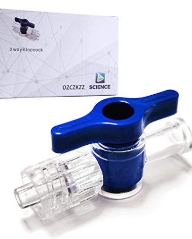 OZCZKZZ 2-Way Stopcock Luer,Luer Connections,Sterile Individual Package,10Pcs