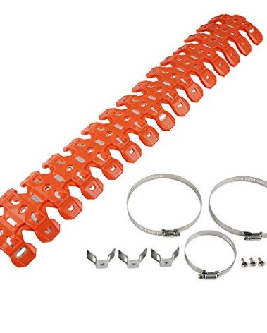 NICECNC Orange Pipe Heat Shield Cover Guard Protector Compatible with KTM 125/150 / 250/300 EXC, SX, XC-W Compatible with GASGAS EC 250/300 See Fitment