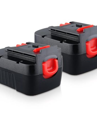 2 Pack 14.4V 4.8Ah Replacement for Black and Decker Cordless Power Tools Compatible with Black and Decker Ni-MH Battery HPB14 FSB14 CP14KB HP146F2 HP148F2R A144EX