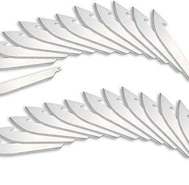 Outdoor Edge 3.5" RazorSafe Replacement Sharp-Point Knife Blades, 24 Piece Value Pack
