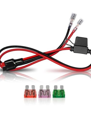 Anderson Power Pole PP45 Connector to F2 Spade Terminals Cable – 12 AWG, 2 Feet, 40 Amp Fuse, Heavy Duty Automotive, Solar, & Battery Power Wire for Electrical Connections