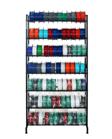 3D Printer Filament Rack, Heavy Duty Storage Shelves for 3d Printing Filaments, 7 Tier Large Capacity Filament Storage for 3D Printing Business
