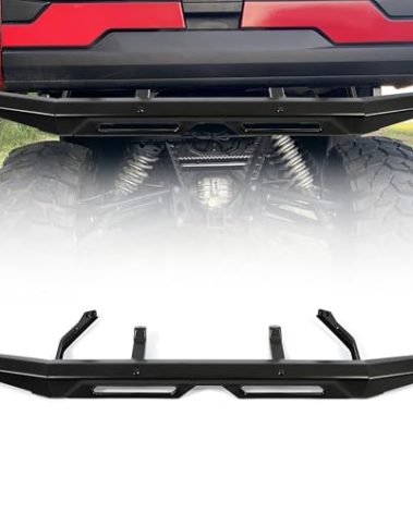 Kojem Rear Bumper Compatible with 2018-2025 Polaris Ranger/INTL Ranger 1000 / Crew 1000 / Crew XP 1000 / Ranger XP 1000/ DIESEL/XP Replacement for 2882529 Brush Guard Protector Brushguard Accessories