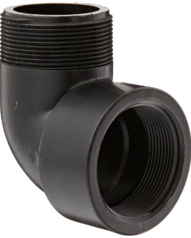 Banjo SL200-90 Polypropylene Pipe Fitting, 90 Degree Street Elbow, Schedule 80, 2" NPT Female x NPT Male