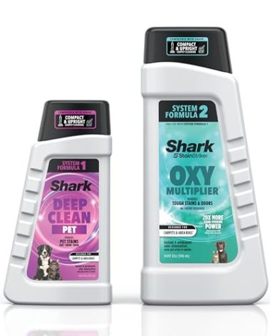 Shark StainStriker Pet Bundle for All StainStriker Portable Carpet Cleaners, Includes 32oz OXY Multiplier formula and 16oz Deep Clean Pet formula, PXCPBUNDLE