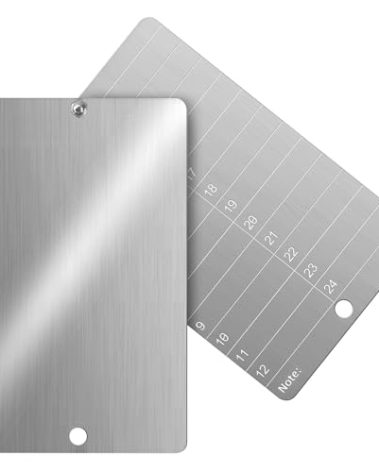 Codesteel Steel Crypto Seed Phrase Storage, Metal Seed Bitcoin Phrase Plate for Hardware Cold Backup, 2 Plates and Security Seals