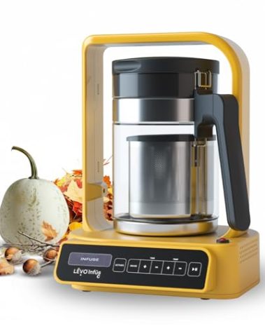 LEVO C - Large Batch Herbal Oil Infusion Machine - Botanical Extractor - Herb Decarboxylator & Oil Infuser - Edible Infusion Maker - For Infused Gummies, Tinctures, Brownies & More - Butter Yellow