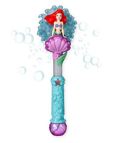 Disney Store Official The Little Mermaid Ariel Light & Sound Bubble Wand - Interactive LED Toy, Perfect for Kids & Fans, Authentic Ariel Design - Ideal for Outdoor Play & Parties, Durable and Safe