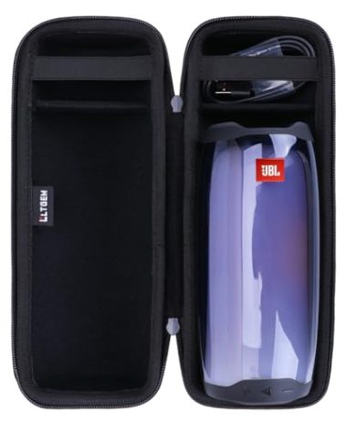 LTGEM Case Compatible with JBL Pulse 4/3 Waterproof Portable Speaker, Black