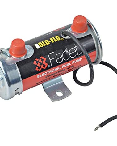 Facet 476087N, Facet Cylindrical 12 volt Fuel Pump, 1/8 NPT, 4-5.5 psi Maximum Pressure