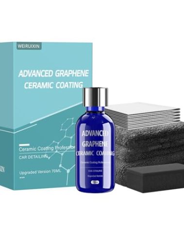 Advanced Graphene Ceramic Coating for Cars(70ML),12H Graphene Coating for Auto Car Detailing,10+ Years of Long Lasting Car Protection,Gloss Hydrophobicty Anti Scratch